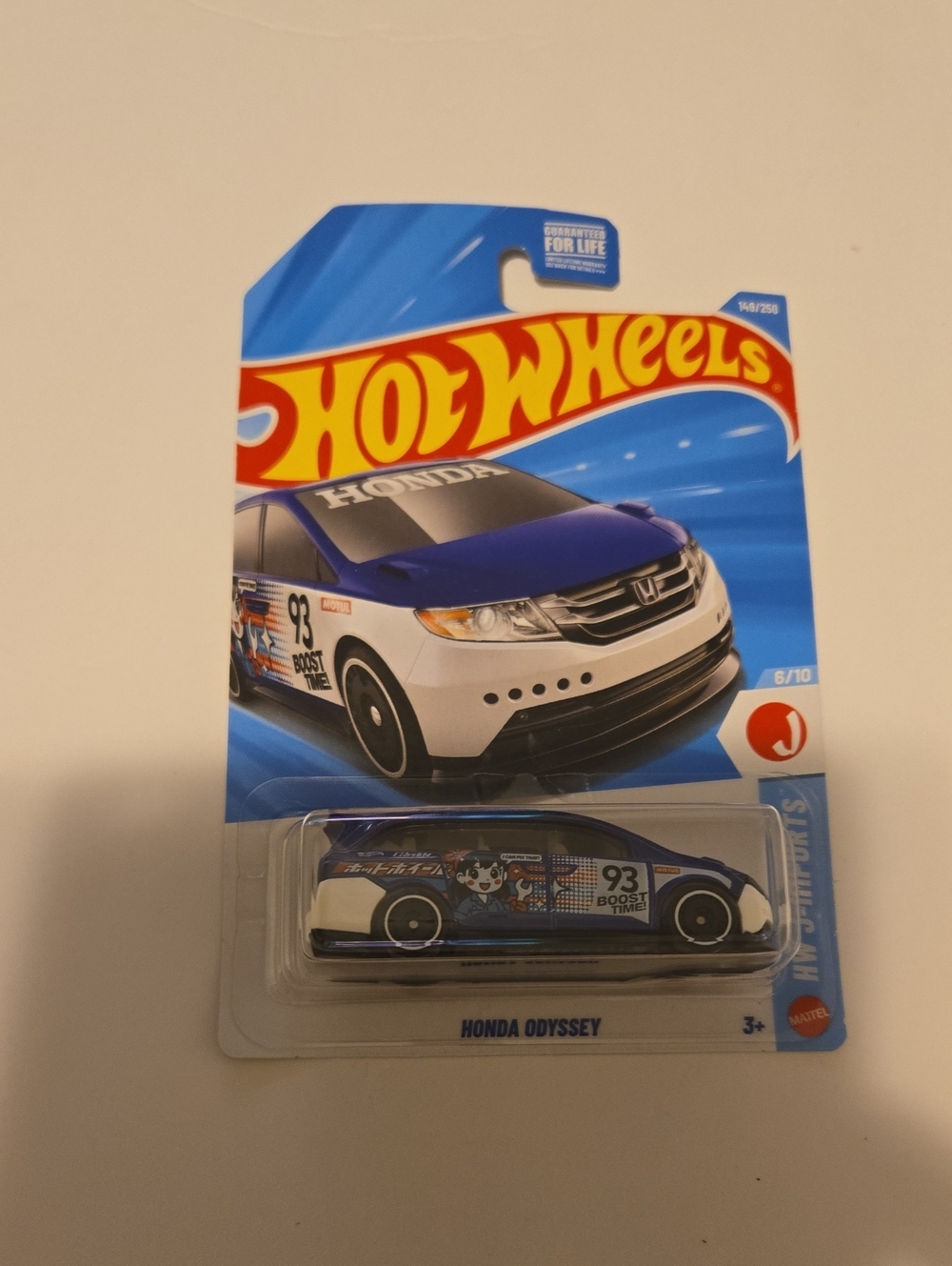 Hot Wheels Honda Odyssey - Blue & White Die-Cast